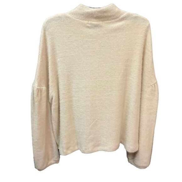 Sanctuary Sweater Funnel Neck Drop Shoulder Tan Balloon Sleeves Women 1X - Picture 10 of 12